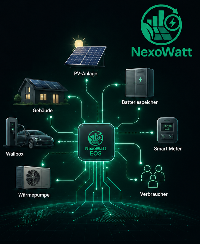 NexoWatt EOS und die verbundenen Energiebereiche